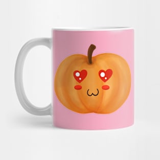 Kawaii Pumpkin In Love Mug